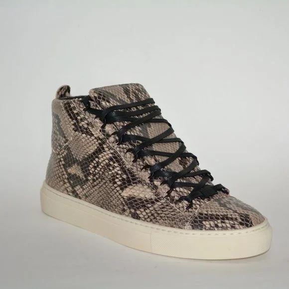 Balenciaga Shoes New Balenciaga Hitop Arena Python Snake Print
